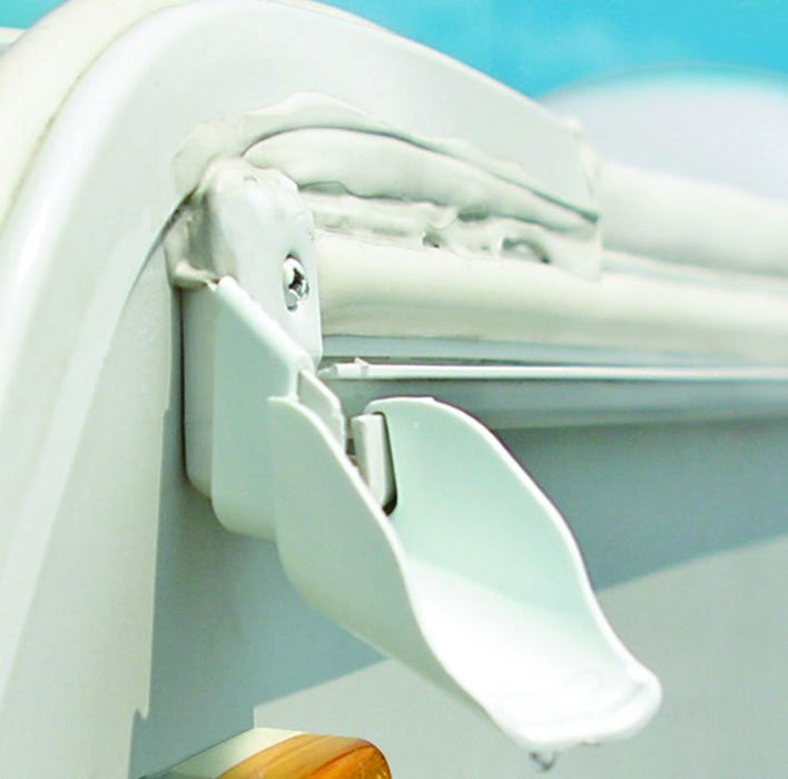 Camco 42123 Gutter Extension - White, Set of 4 (2 left/2 right)