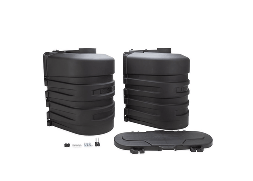 Camco 50502 Dual 20 lb. Tank Propane Tank Cover - Black - Young Farts RV Parts