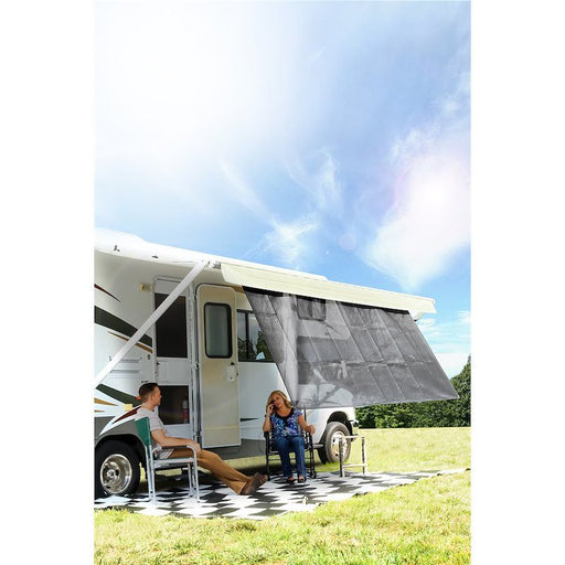 Camco 51451 Black 54" x 120" RV Awning Shade (10 Ft) - Young Farts RV Parts