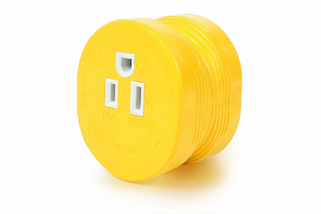 Camco 55233 30AM/15AF Power Grip Adapter  - 125V/1875W