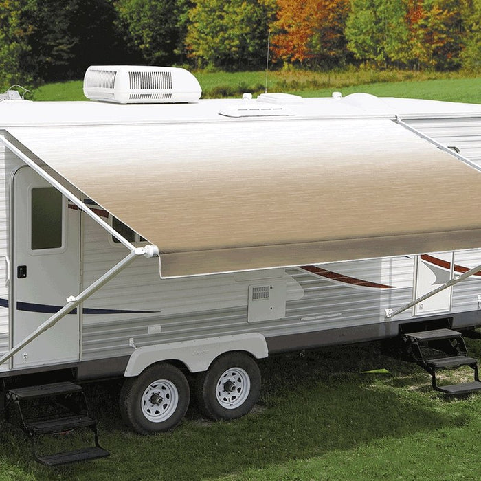 Carefree JU186B00 - 1Pc Fabric 18' Camel Fade with White Weatherguard