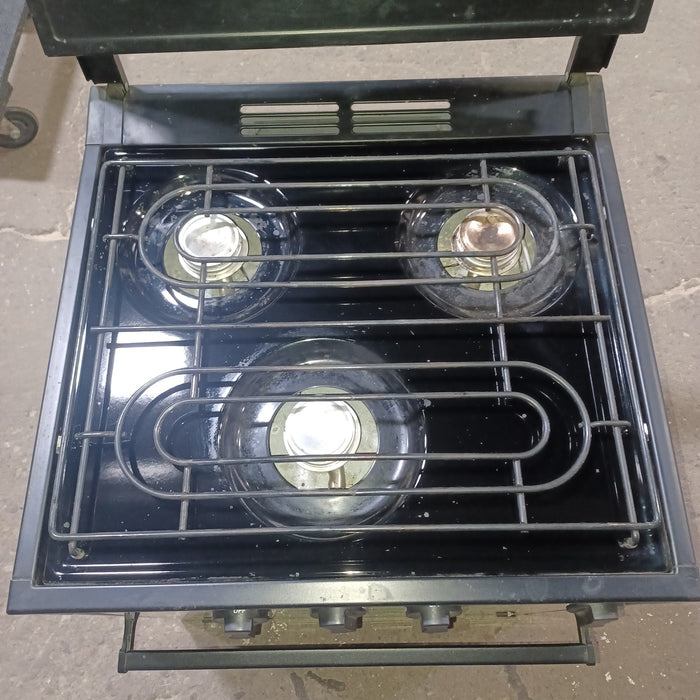 Used Atwood / Wedgewood Range Stove 3-Burner - R2137BGP - L 20" × W 20" × H 21"