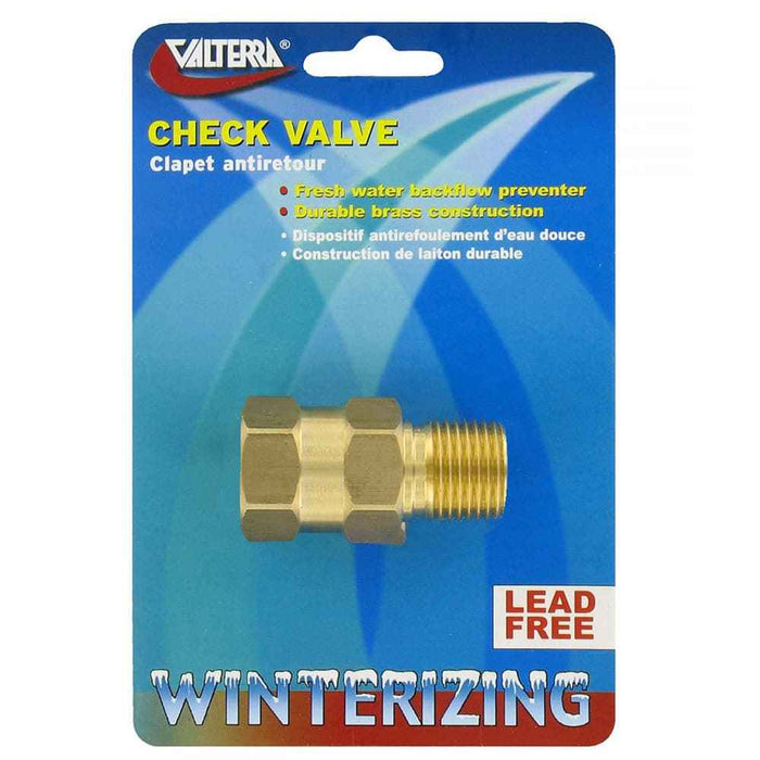 Check Valve 1/2" Brass MxF Leadfree Cd - Young Farts RV Parts