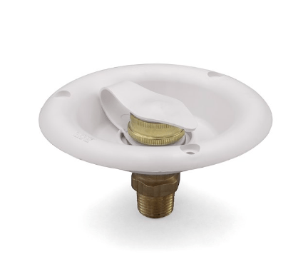 City Water Dish W/Brass Cv - Young Farts RV Parts