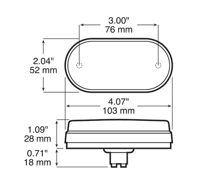 Clearance/Side Marker Lights Red Light - Young Farts RV Parts