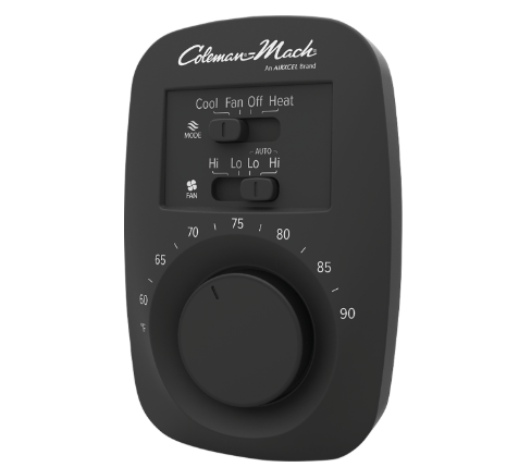 Coleman 9420-351 Analog Thermostat, Black