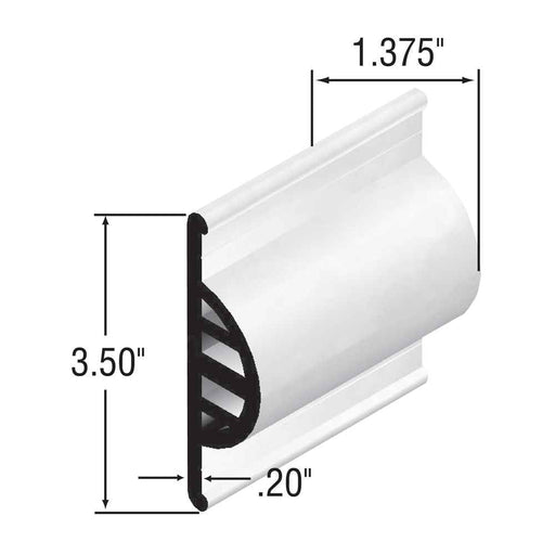 Comm Dock Side Guard Coil Retail Pack, 10 - Feet, White - Young Farts RV Parts