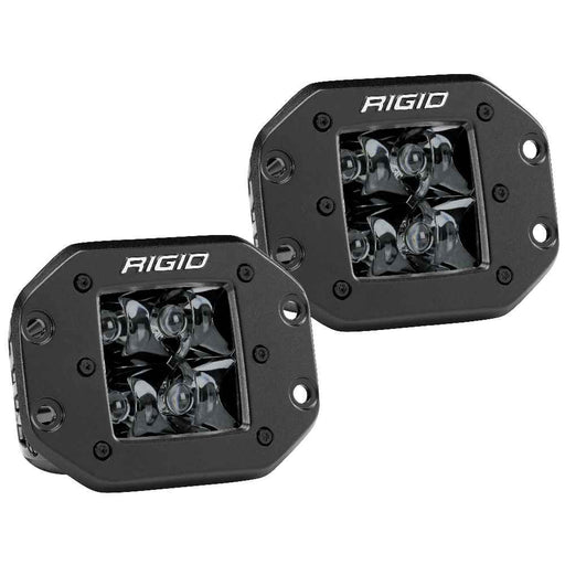 D - Series PRO Flush Mount - Spot LED - Midnight Edition - Pair - Black - Young Farts RV Parts