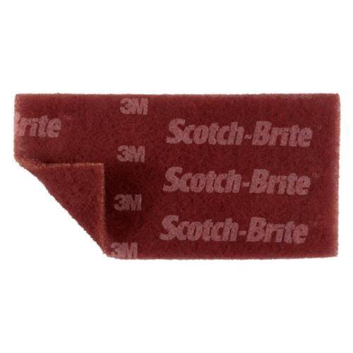 Scotch-Brite Sanding Pad - 4.5" x 9"; Very Fine Pad; Maroon; Single - 64659