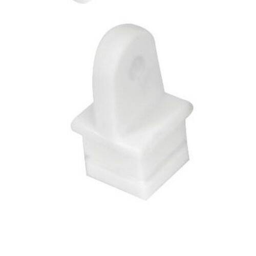 WHITECAP Boat Bimini Top Cap Fitting - 1" Square; White - 3516WP