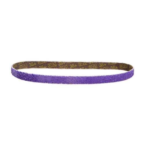 Cubitron ll Sanding Belt - 18" x 1/2"; 36+ Grit; Purple - 33443