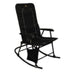 Dakota Folding Rocking Chair Black/Black - Young Farts RV Parts