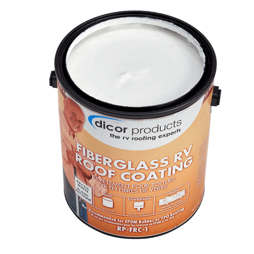 Dicor Corp. RP - FRC - 1 Fiberglass Roof Coating, White - 1 Gallon - Young Farts RV Parts