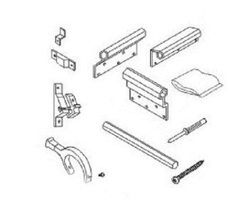 Dometic Slide Topper Bracket Kit, Polar White - 3106992.039B