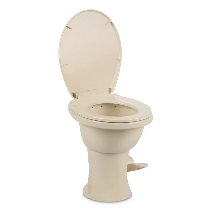 Dometic 410 Series Toilet Standard Profile Bone Porcelain with Pedal Flush Control 9610008260 - Young Farts RV Parts