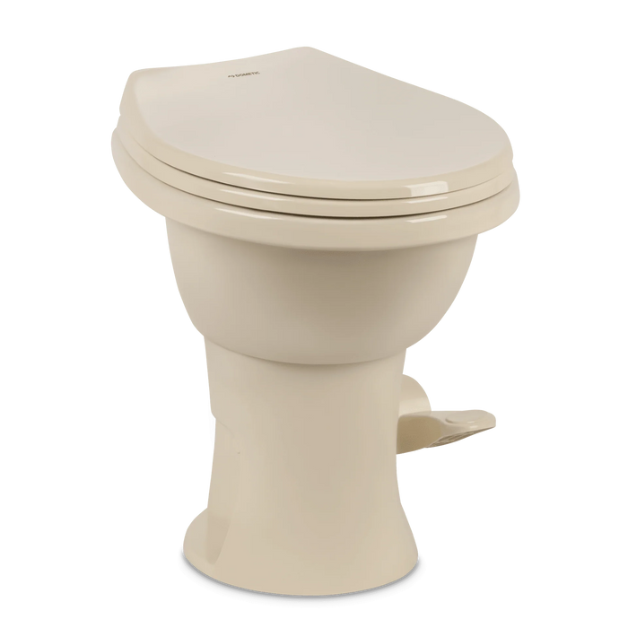 Dometic 410 Series Toilet Standard Profile Bone Porcelain with Pedal Flush Control 9610008260 - Young Farts RV Parts