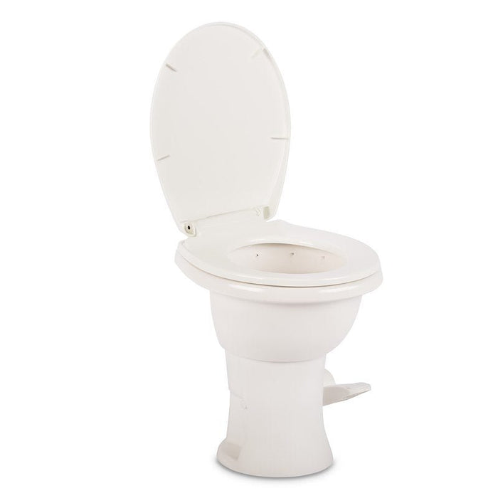 Dometic 410 Series Toilet Standard Profile White Porcelain with Pedal Flush Control 9610008259