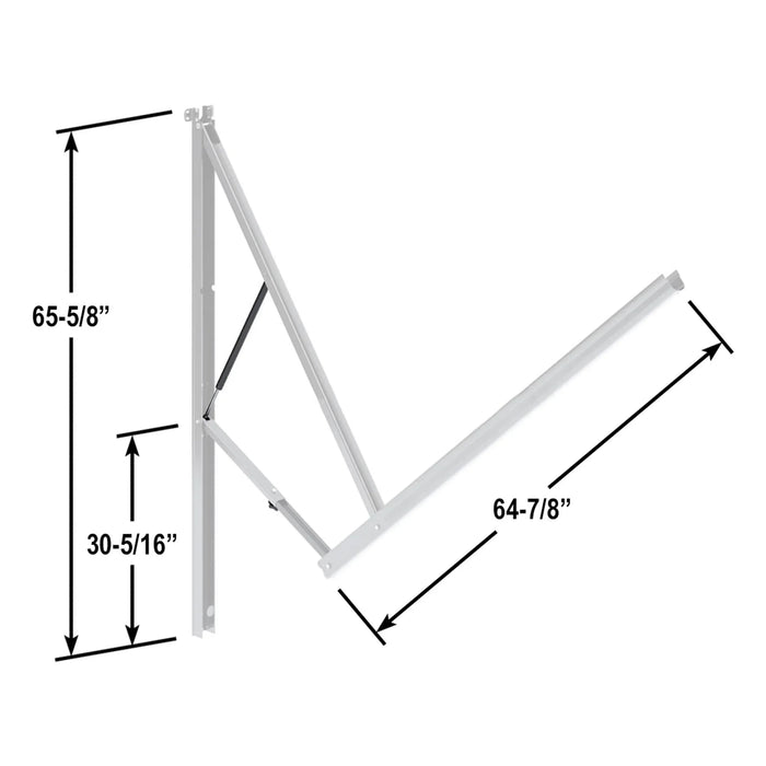 Dometic 8951002.400B 9100 Power Awning Arm Full Set, White