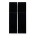 Dometic Decorative Door Panel Set (RM/RME1350) - Black Acrylic - Young Farts RV Parts