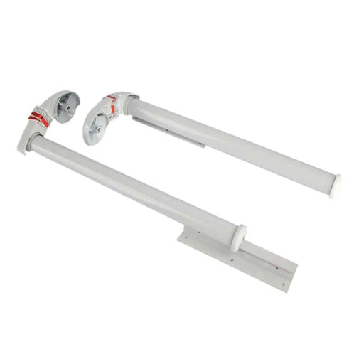 Dometic Slide Topper Awning Brackets, Short, 90 Degree, Polar White - 9800018.402B - Young Farts RV Parts