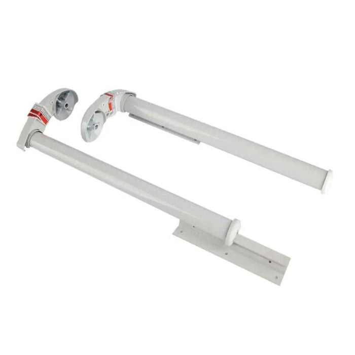 Dometic Slide Topper Awning Brackets, Short, 90 Degree, Polar White - 9800018.402B - Young Farts RV Parts