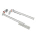 Dometic Slide Topper Awning Brackets, Short, 90 Degree, Polar White - 9800018.402B - Young Farts RV Parts