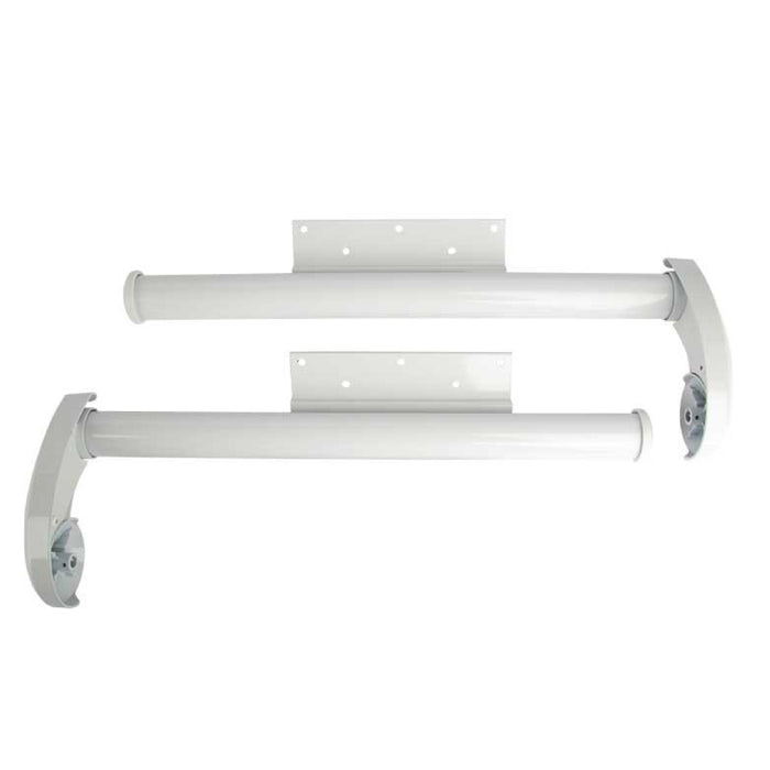 Dometic Slide Topper Awning Brackets, Tall, 45 Degree, Polar White - 9800018.401B - Young Farts RV Parts