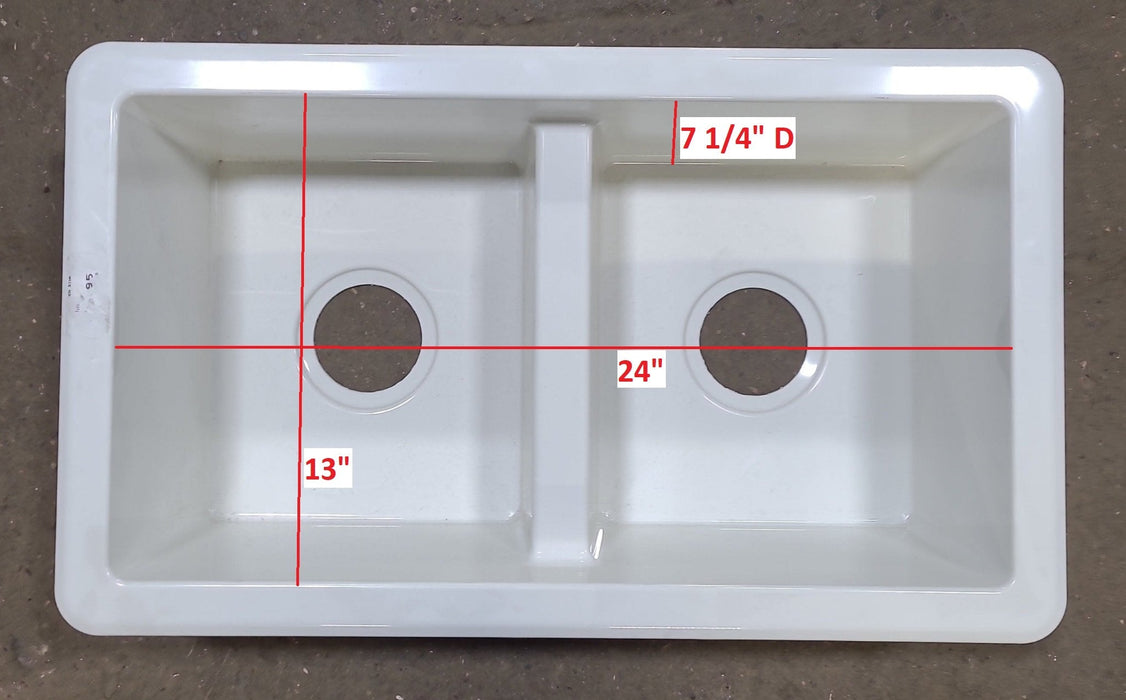 Double Bowl Sink 27" x 16" - Young Farts RV Parts