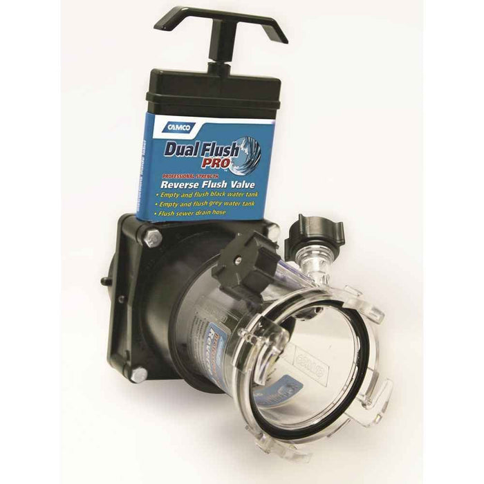 Dual Flush Pro Holding Tank Rinser with Gate Valve - Young Farts RV Parts