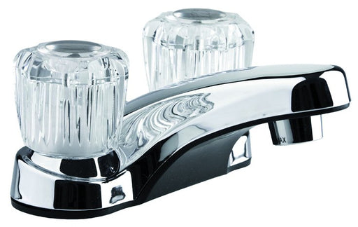 Dura Faucet DF - PL700A - CP - Dura RV Lavatory Faucet w/Crystal Acrylic Knobs - Chrome Polished - Young Farts RV Parts