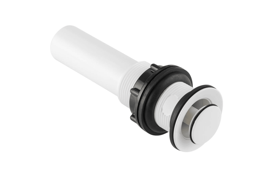 Dura Faucet DF-PU202-SN Pop-Up Sink Drain Assembly, White