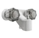 Dura Faucet DF-SA110S-WT Tub & Shower Diverter Faucet, White - Young Farts RV Parts