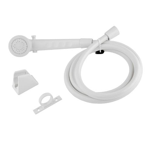 Dura Faucet DF-SA130-WT Shower Head & Hose - White