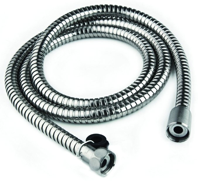 Dura Faucet DF - SA200 - CP - Dura 60" Stainless Steel RV Shower Hose - Chrome Polished - Young Farts RV Parts