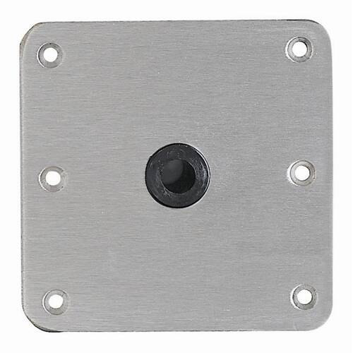 Attwood Marine Boat Seat Pedestal Base Plate - Lock N Pin - Square - Non-Threaded - 67739