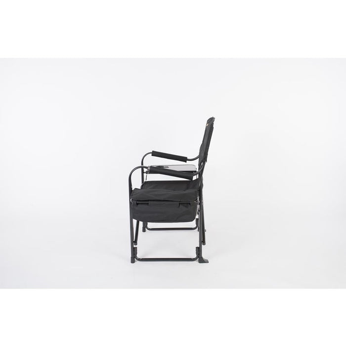 El Capitan Directors Chair Chrome Black - Young Farts RV Parts