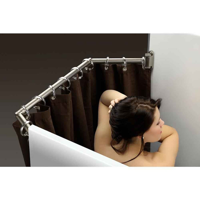 Extend - A - Shower Curtain Rod Satin Finish - Young Farts RV Parts