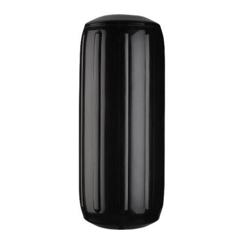 POLYFORM Boat Fender - HTM-1 Black; Ribbed - 79-751-374