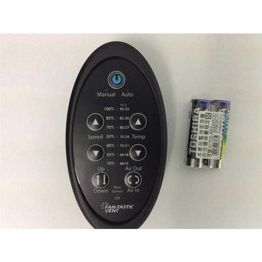 Fan - Tastic Vent Wireless Ir Remote (Black) Next Generation - Young Farts RV Parts