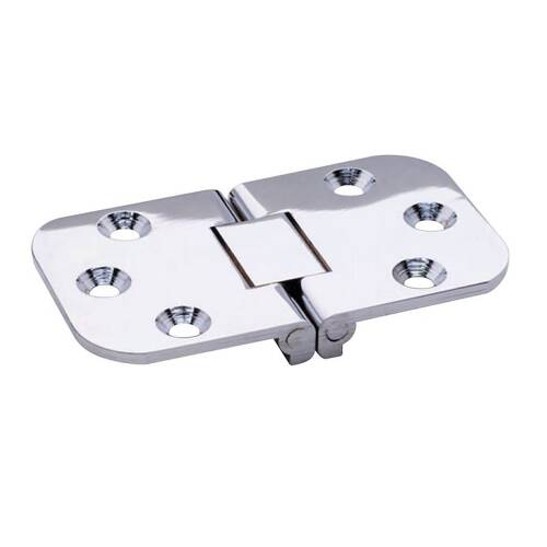 Attwood Marine Boat Door Hinge - 2-3/4" L x 1-9/16" W - Silver - W/ Six #8 Fasteners; Single - 66239-3