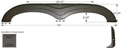 Fender Skirt Icon 12572 - Young Farts RV Parts