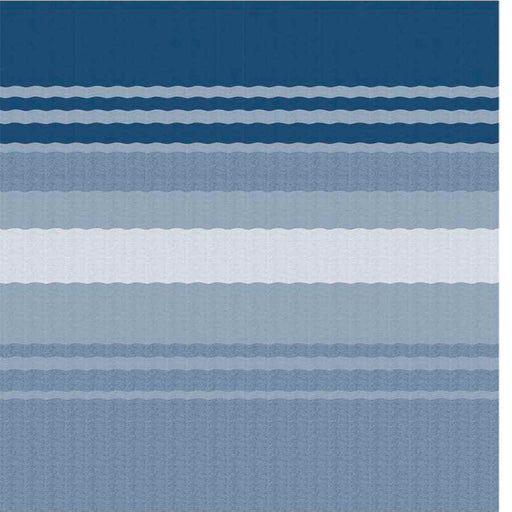 Fiesta Springload Awning Awning Ocean Blue Stripe 12' - Young Farts RV Parts