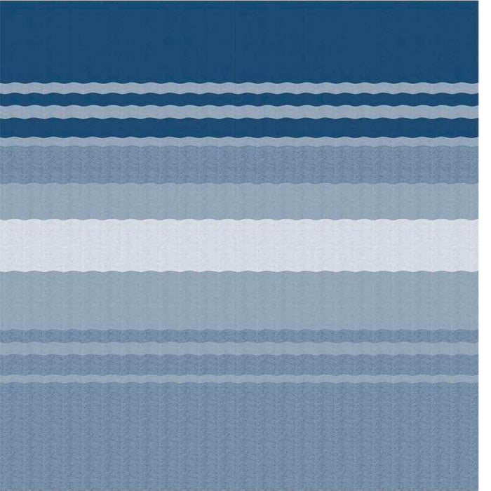 Fiesta Springload Awning Awning Ocean Blue Stripe 12' - Young Farts RV Parts