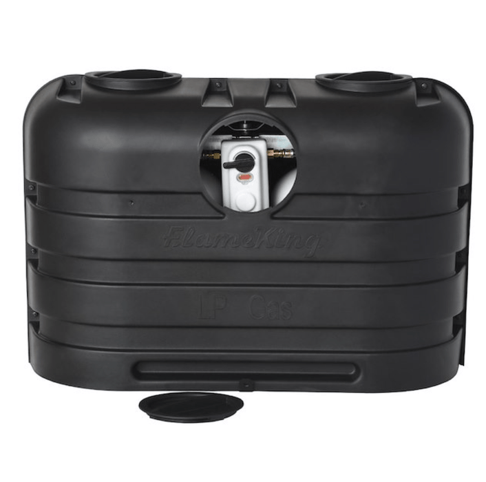 Flame King YSN-PCC-RV For Dual 20 Pound Cylinder Propane Tank Cover - Black