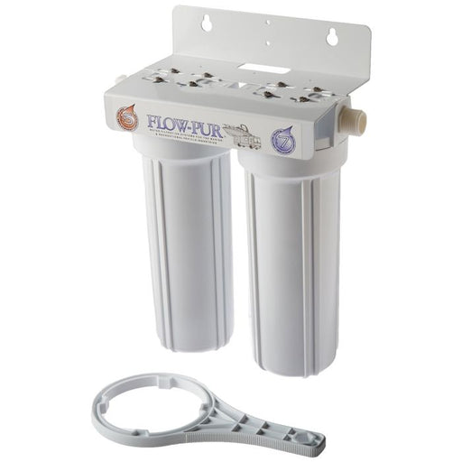 FlowPur/ Watts POE12DSA1KDF Dual Exterior Fresh Water Filter System - Young Farts RV Parts