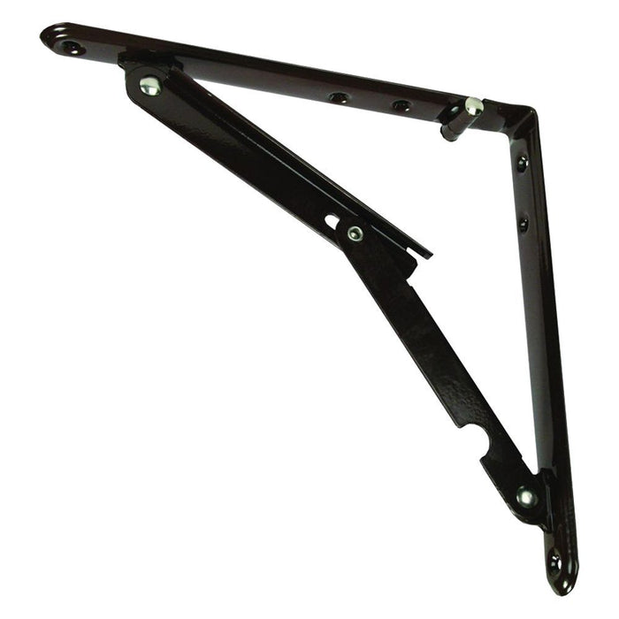 JR Products 20735 Folding Shelf Bracket - Brown