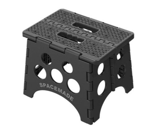 Folding Step Stool Black - Young Farts RV Parts