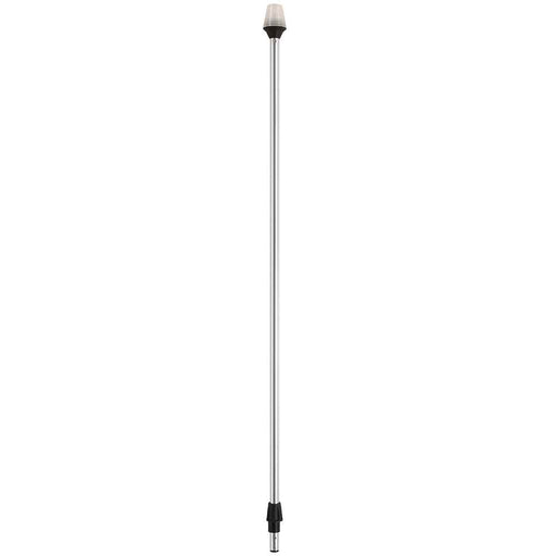Frosted Globe All - Around Pole Light w/2 - Pin Locking Collar Pole - 12V - 42" - Young Farts RV Parts