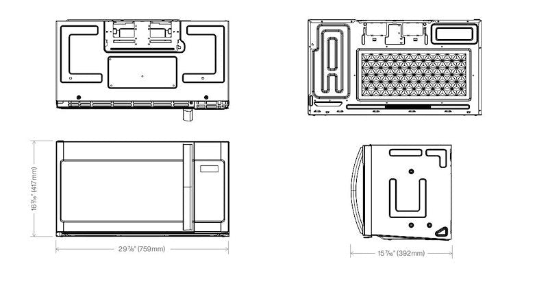 Furrion LLC FMSMA17-SS Over The Range Microwave Oven - Stainless Steel