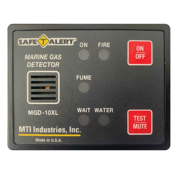 Gas Vapor Alarm Fume, Fire, Bilge Water - Black Surface Mount - Young Farts RV Parts